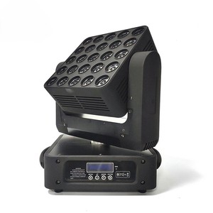 แผงไฟ LED เมทริกซ์เคลื่อนที่แบบไร้ขีดจำกัด25ชิ้น10W RGBW 4 in 1 LEDs DMX Matrix - Product Image 3