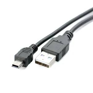 แจ็กเก็ตขนาดเล็กแบบ5PIN B ชนิด USB 2.0ตัวผู้กับ USB สายดาต้าตัวผู้แจ็คเก็ตพีวีซีชาร์จเร็ว3A ป้องกันแบบถักเปียสำหรับบันทึกการขับรถ - Product Image 5