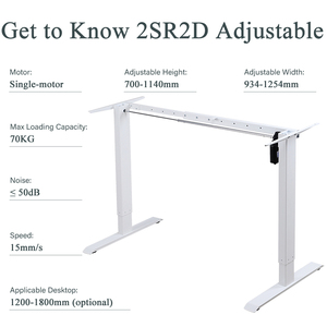 Monomotor eléctrico de altura ajustable, soporte para sentarse, elevador de escritorio, mesa de oficina, altura ajustable, marco de escritorio de ordenador de pie - Product Image 4