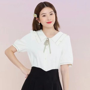 休闲时尚娃娃领刺绣女式衬衫