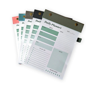 Benutzer definierte gedruckte bunte PU Leder Notizbuch Notizblock Tagebuch Notizbuch mit Tränen linien Planer - Product Image 3