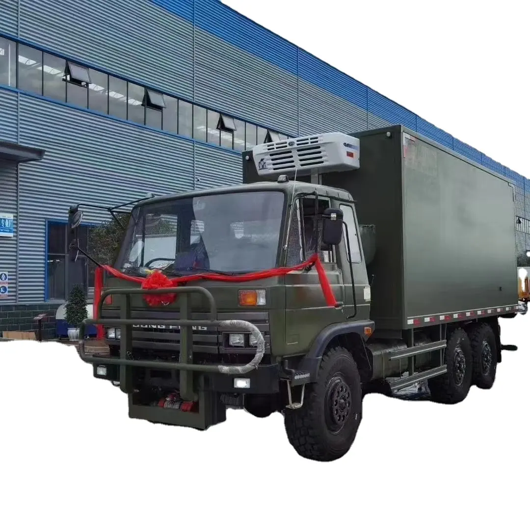 DONGFENG 6X6 охлаждающий грузовик, грузовик с холодной цепью, охлаждающий фургон, морозильник для продажи