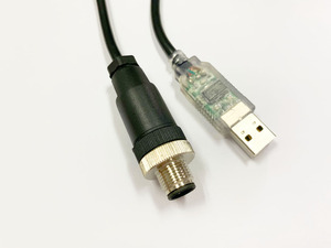 M12 erkek a-kodlama FTDI programlama kablosu RS-485 ile USB-RS485-1800-WE kabloya USB