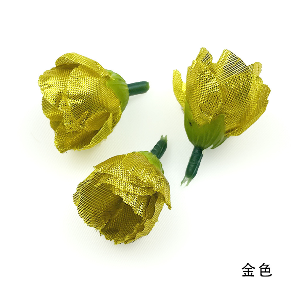 Golden-sized rosebuds