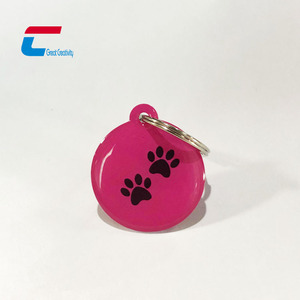 Programmable NFC Dog Tags Identification Lost Tracking QR <strong>Code</strong> Printed 13.56mhz Epoxy NFC Pet Tag - Product Image 1