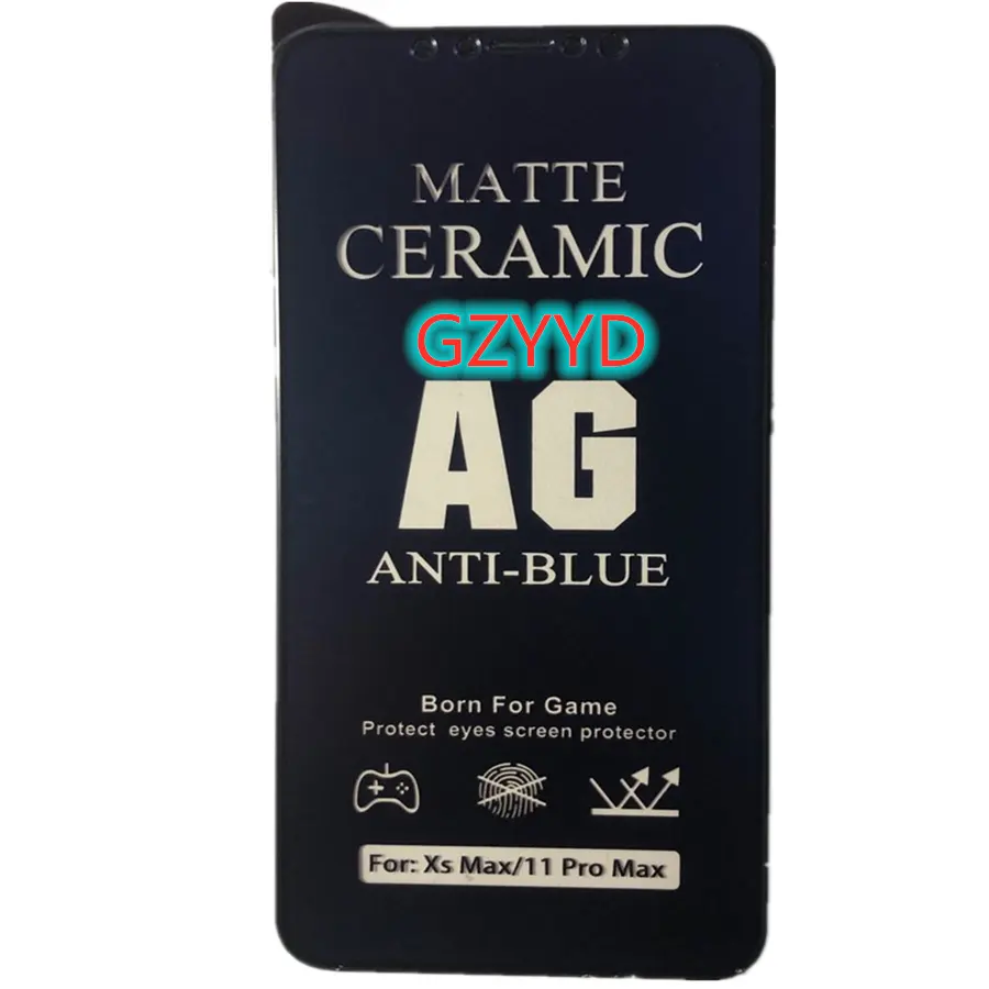 AG защита экрана с фильтром синего цвета AG с защитой от УФ-излучения Керамическая пленка для iphone 11 11 pro max