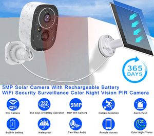 Mini batteria fotocamera FHD versione notturna a due vie Audio umano movimento Tracking impermeabile grandangolare PTZ solare WiFI IP <span class=keywords><strong>Camera</strong></span>