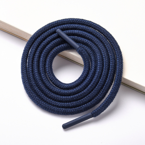 Wholesale Custom Polyester Braid Cord Hoodie Draw <strong>Strings</strong> Flat Cotton Garment with Logo Printing Tips Coated Finish for Shoes