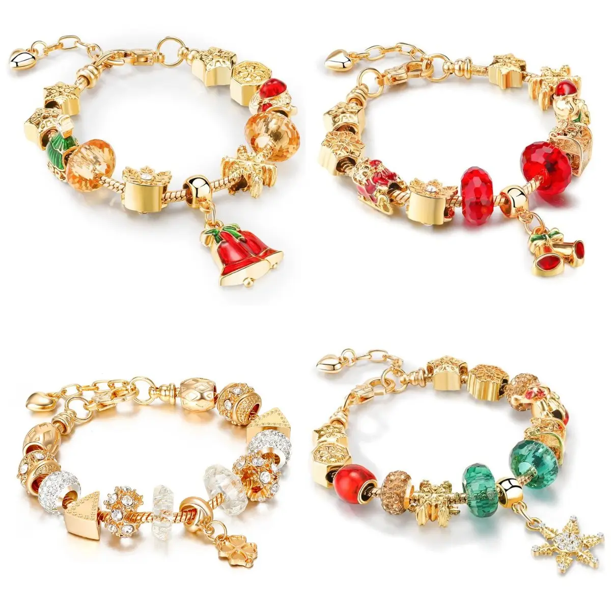 32 Styles Sorority 2023 Designer Fashion Trendy Jewelry Colorful Crystal DIY Gold Charms Bracelet For Women