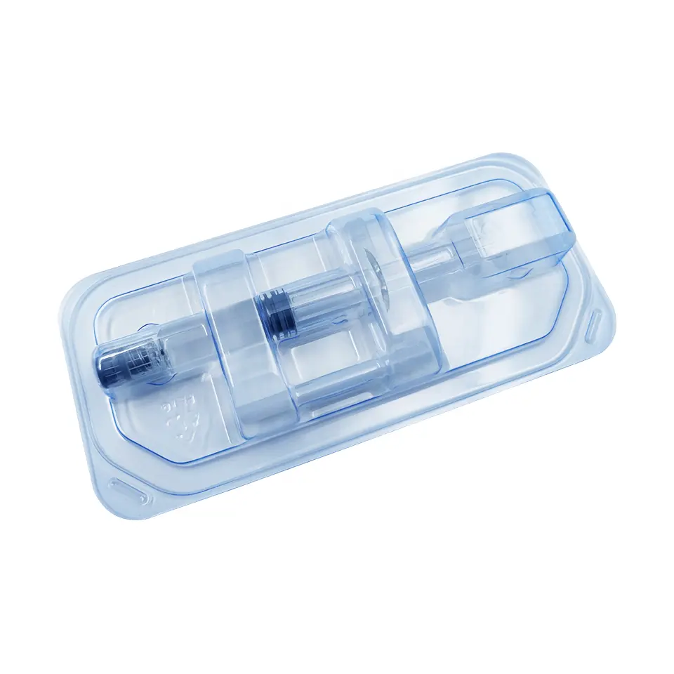 Emballage cosmétique Blister d'acide hyaluronique emballage Blister médical jetable plateau en plastique stérilisé