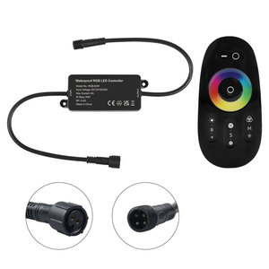 RGB-02W Controller LED Touch RGB con telecomando Smart 2.4G IP67 impermeabile DC 12V-24V portatile per luci di percorso/illuminazione da giardino - Product Image 1