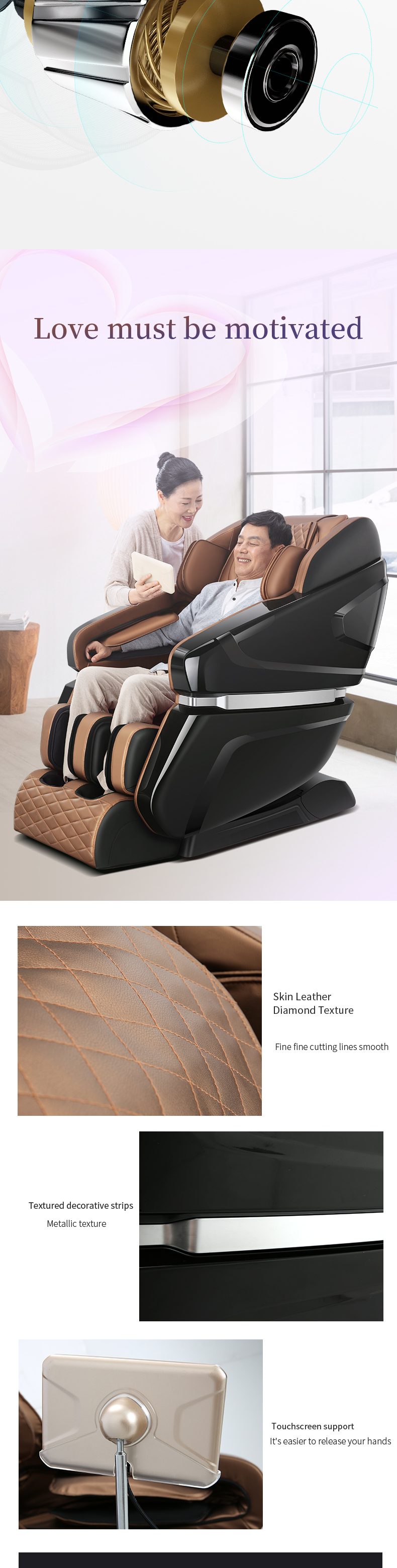 Jare M8 Manufacturer  Cheap price  Sale Sl-Track Parts Massager Zero Gravity Material Origin Type Full body Massage Chair