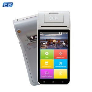 Dispositivo POS Android compacto POS de mano con pantalla de 5,5 pulgadas, cámaras duales, procesador de cuatro núcleos NFC, impresión térmica MPOS - Product Image 5