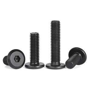 Custom Wholesale M4 M5 M6 M8 1/4-20 5/16-18 Flat Head Chamfered Hex Socket Machine <strong>Screws</strong> for Toy Assemble Furniture Bolts