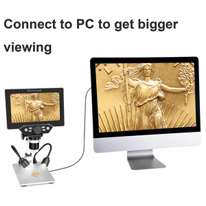 7英寸液晶高清显示1200倍放大12MP 1080P照片/视频数字显微镜，配有32gb tf卡和可充电电池 - Product Image 6