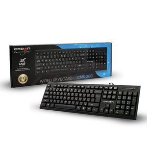 CMK-200 Wired <strong>Keyboard</strong> Black Arabic White Print Cheap Pc <strong>Computer</strong> Usb <strong>Keyboard</strong> English Layout Oem Typewriter Usb Wired <strong>Keyboards</strong> - Product Image 1