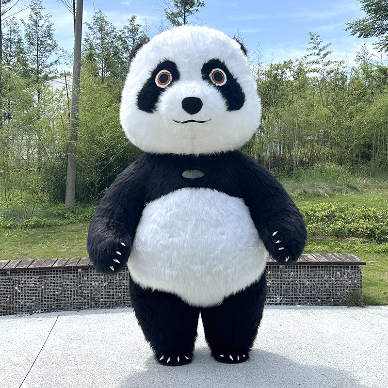 Super tamaño 2M panda gigante inflable (30% personas compran)