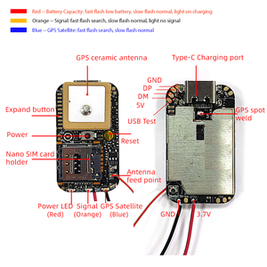 ZX909 4G LTE全球定位系统跟踪器印刷电路板纳米sim卡迷你全球定位系统跟踪芯片 - Product Image 4