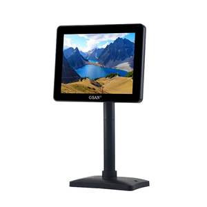 Precio barato de fábrica 9,7 pulgadas Metal ABS Standing TFT LCD Display Monitor de cliente de alto brillo