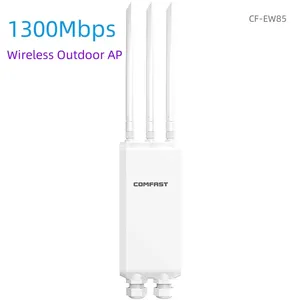 Comfast CF-EW85กลางแจ้งกิกะบิตแบนด์คู่แอคเซสพอยต์เราเตอร์ไฟร์วอลล์ pole/dc พลังงานสูงระยะไกลครอบคลุม WIFI 4G