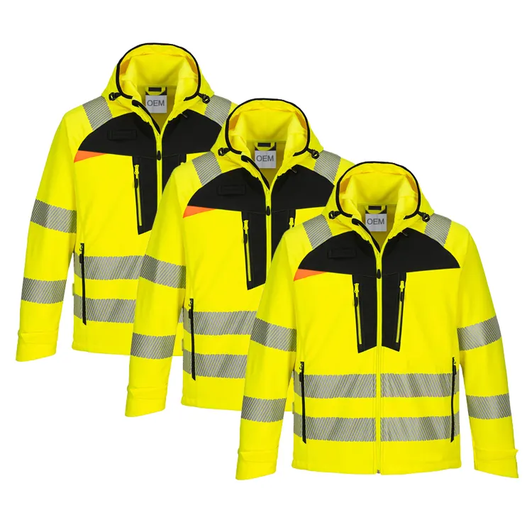 Xây Dựng Ngoài Trời Quần Áo Workwear An Toàn Đồng Phục Hi VIS Workwear Áo Khoác Phản Quang Hoodies Làm Việc Quần Áo Cho Nam Giới