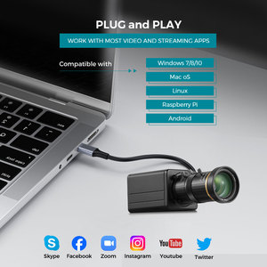 4K USB Webcam 8MP Ultra HD Ngành Công Nghiệp Máy Ảnh 10X Zoom 5-50Mm 30Fpscoms imx317 USB Cắm Và Chơi - Product Image 4