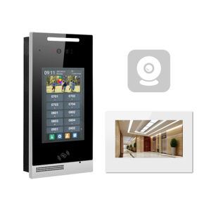 Intercomunicador Video <span class=keywords><strong>IP</strong></span> Poe Timbre Puerta Teléfono Multi Apartamento Sistema Smart Home Android Con cable y WiFi Intercomunicador Solución de seguridad - Product Image 2