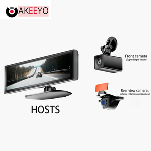 AKEEYO 1080p Front and Inside Video Recorder Dual Camera Car Screen Dash Cam Dual With <strong>Collision</strong> <strong>Detection</strong> - Product Image 3