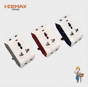 Zócalo convertidor doméstico de pequeño volumen con 3 salidas de CA Enchufe de circuito de fuente de alimentación multifunción 10A Corriente nominal - Product Image 2