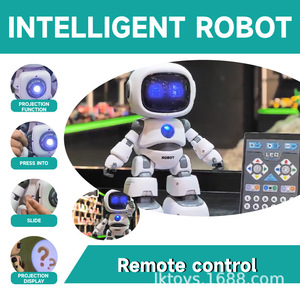 Robot de control remoto de proyección interactiva de 2,4 GHz, juguete con batería recargable programable, robot para caminar y bailar - Product Image 2