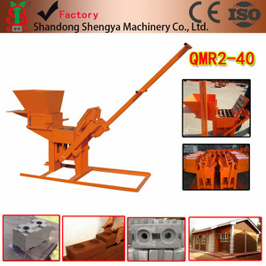 生态联锁手动砖机价格2022热销粘土砌块制造机小型家用砖机 - Product Image 2