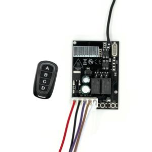 2 канала 12V 24V 433hmz беспроводной Радиочастотный приемник передатчик для дистанционного управления