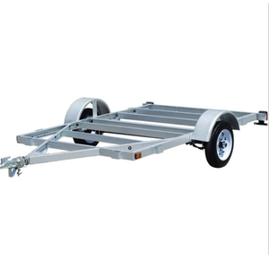原始设备制造商和定制的小型两轮公路轴拖车，带双挂接装置 - Product Image 2