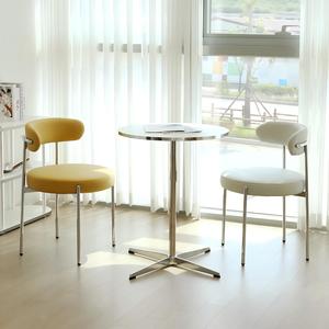 Fornitura produttore all'ingrosso sedile spesso imbottito in velluto tessuto sedia da pranzo per sala da pranzo mobili - Product Image 2