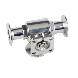 Válvula de agua de plataforma alta de tres vías válvula de bola de flotador de acero inoxidable tipo T tipo L neumático eléctrico - Product Image 5