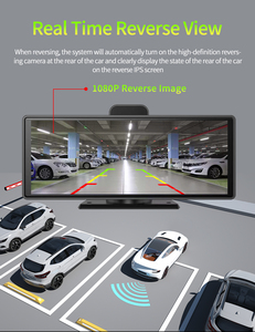 10.26 Polegada Dvr 4k Traço Cam Painel Do Carro Carplay Sem Fio Portátil Android Rádio Multimídia Gps Night Vision Câmera Traço
