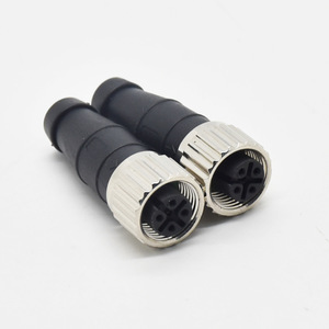 定制M12公母电缆组件，带2 4 5 6 7 8针M8连接器圆形防水小电源连接器 - Product Image 2