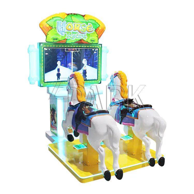 Máquina de juegos de carreras de caballos electrónica para interiores, máquina de juegos de Arcade de carreras de caballos, venta de máquinas para caminar con monedas, juegos para niños en alquiler