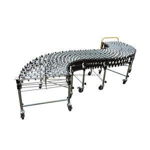 Rueda de patín, transportador flexible, transportador de rodillos telescópico para carga de contenedores de camiones, descarga - Product Image 6
