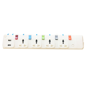 Prezzo a buon mercato Universale Multi Plug Sockets 3 Presa Power Strip Interruttore Individuale con 2 USB