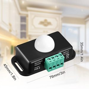 Esann DC 12V 24V PIR-8 человеческого тела датчик движения выключатель с таймером для гибкие светодиодные полосы света