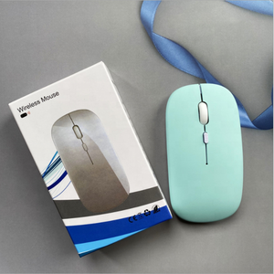 デュアルモード充電式ワイヤレスBluetoothマウス (キーボード) コンボ2.4ghz超薄型オフィスミュートマウス (Apple MAC用) - Product Image 6