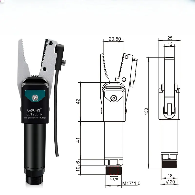 Nuevas llegadas Pinza neumática JIP Boquilla Abrazaderas Robot Air Finger Module precio