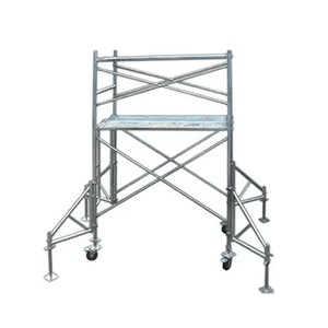 XuYang Engrosado galvanizado etapa rápida Escalera Marco móvil trapezoidal ringlock andamio para uso en la construcción