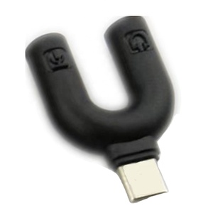 小米华为MP3/4播放器u型适配器双C/3.5毫米耳机插头音频电缆分离器麦克风2in1连接器 - Product Image 4