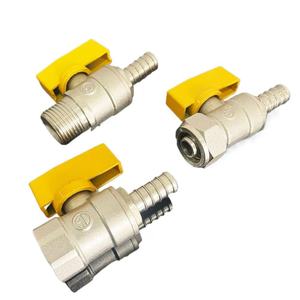 天然气热水器阀门-带开/关开关的重型黄铜球阀 | 用于自来水/燃气管道系统 - Product Image 1