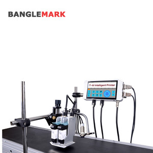 1 bis 4 Druck köpfe Online-Tintenstrahl-Codier maschine Automatischer Batch-Codierer Tinten strahl drucker Verfalls datum Flaschen karton - Product Image 2