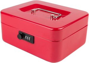お金安全ボックスデジタルコードロックマルチコンパートメントデザインパスワードロック現金 & コインボックス - Product Image 2
