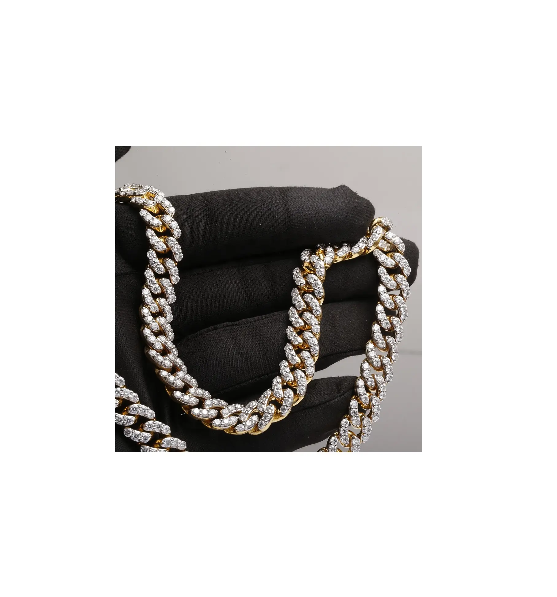 Factory Custom Cuban Link Chain Real 925 Sterling Solid Silver Hip Hop Fine Cuban Link Chain from Indian Exporter