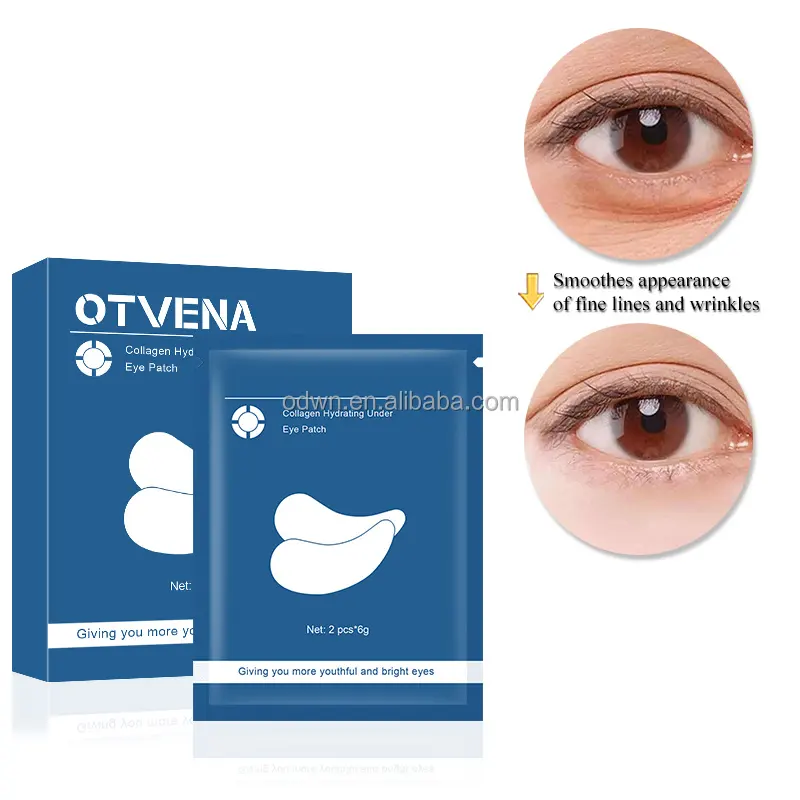 OTVENA maschera per gli occhi al collagene di acido ialuronico sotto i cuscinetti in gel per gli occhi OEM